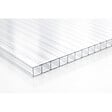 MCCOVER - Plaque polycarbonate alvéolaire transparent 4mm - l.105 cm, L.200 cm - vignette