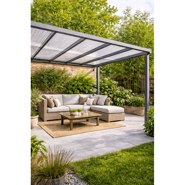 MCCOVER - Plaque polycarbonate alvéolaire transparent 4mm - l.105 cm, L.200 cm - large