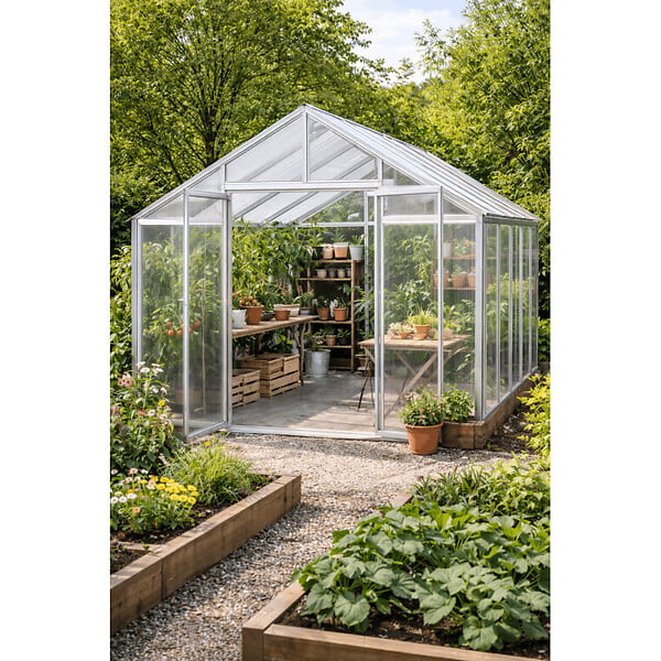 MCCOVER - Plaque polycarbonate alvéolaire transparent 4mm - l.105 cm, L.200 cm - large