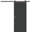 GD MENUISERIES - Porte Coulissante Effet Chêne Anthracite Grey Oak H204 x L73 cm, Rail Roulettes, Coquilles - vignette