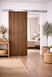 GD MENUISERIES - Porte Coulissante Décor Noyer Light Walnut H204 x L83 cm, Rail Alu - vignette