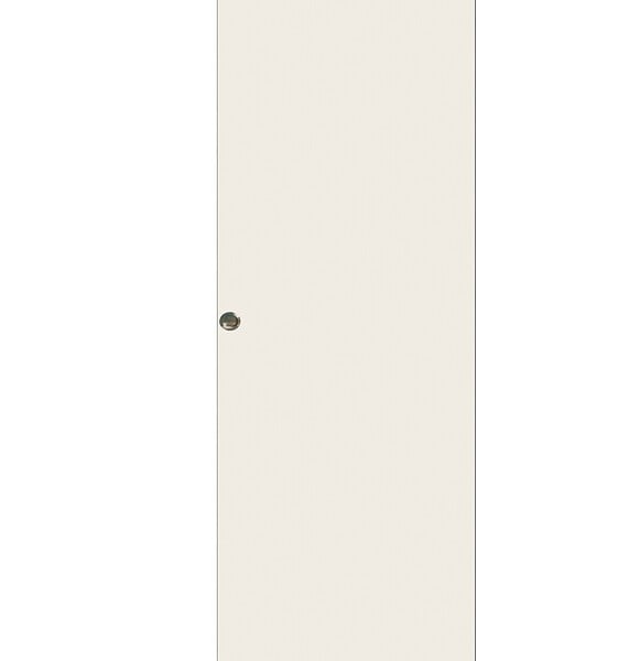 GD MENUISERIES - Porte Coulissante Blanc Pur Lacdor  H204 x L83 cm, coquilles - large