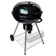INTEC - Barbecue à Charbon de Bois Ø54cm Double Grille Cuisson & Couvercle Thermostat Bac à cendres, Barbecue sur roues avec rangement - vignette