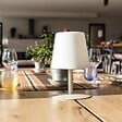 LUMISKY - Lampe de table sans fil STANDY MINI Sable H25cm - vignette