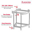 ARISTON - Pack Chauffe-eau Vertical Mural Stéatite 150L Ariston SAGEO + Trepied 4090027 + Groupe Sécurité Inox - vignette