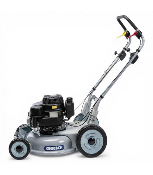 GRIN - Tondeuse à gazon professionnelle mulching 46cm, tractée, moteur Kawasaki 179cm³ - GRIN PM46A-KW - large