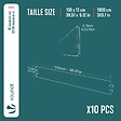 VOUNOT - Lot de 10 Bordure de jardin en métal galvanisé flexible 100x13cm - vignette