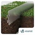 VOUNOT - Lot de 10 Bordure de jardin en métal galvanisé flexible 100x13cm - vignette