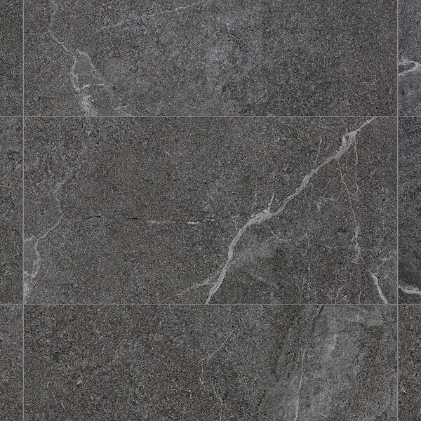RO'MA NATURE - Carrelage effet Pierre Gris Anthracite 120x60x0,9 cm In&Out Luzerio - Sol et mur intérieur et Sol extérieur (vendu par carton de 1,44 m²) - large