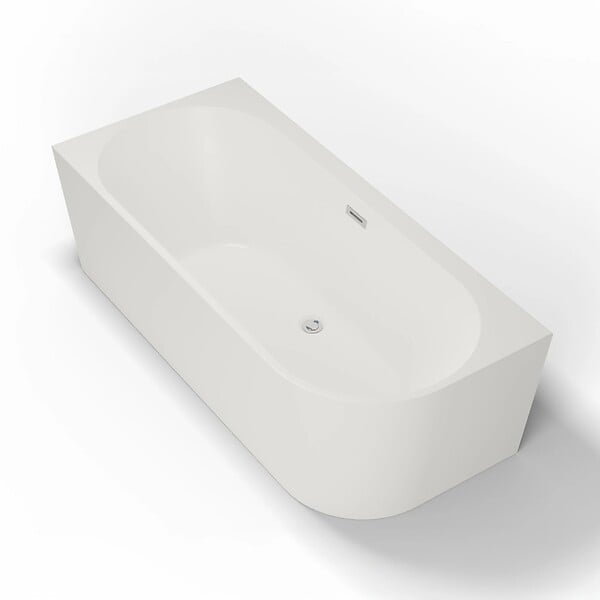 SPALINA - Baignoire Ilot Capri 180 gauche blanche 180 x81 x58 cm, by SPALINA - large