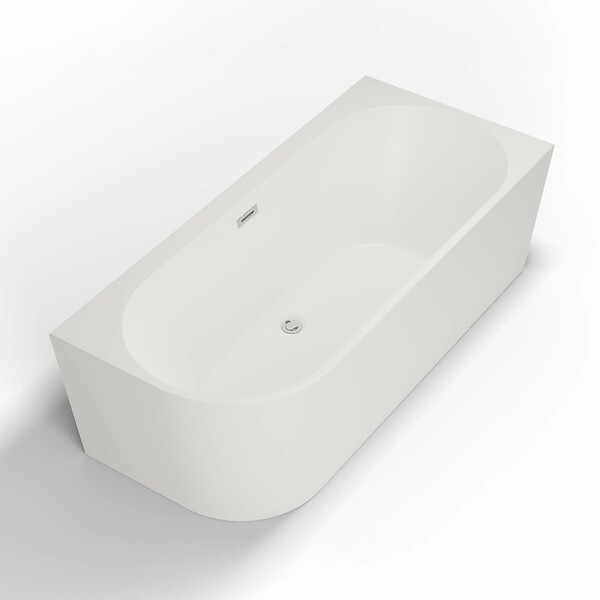 SPALINA - Baignoire Ilot Capri 180 droite blanche 180 x81 x58 cm, by SPALINA - large