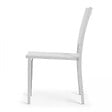 OVIALA - Chaise de jardin aluminium et textilène blanc - Nice - vignette