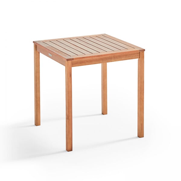 OVIALA - Table et 2 chaises pliantes en bois d'eucalyptus - Sete - large