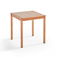 OVIALA - Table et 2 chaises pliantes en bois d'eucalyptus - Sete - vignette