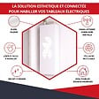 ATOLE - Coffret d'habillage ATOLE 13 modules en acier blanc pour tableaux électriques porte Connect - H 117 x L 34 x P 14 cm - Réf. RCH600C - vignette