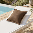 SOO  SANTAI - Coussin piscine flottant 65 × 65 × 25 cm intérieur / extérieur SANS billes de polystyrène – Brun (CF6565-5) - vignette