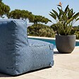 OVIALA - Fauteuil d'angle pour canapé modulable bleu pacific - Mixi - vignette