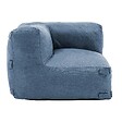 OVIALA - Fauteuil d'angle pour canapé modulable bleu pacific - Mixi - vignette