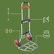 PACK AND MOVE - Pack and Move - Diable pliable en aluminium - 35 x 48 x 119 cm - 130 KG max - Pour déménagement et transport - vignette