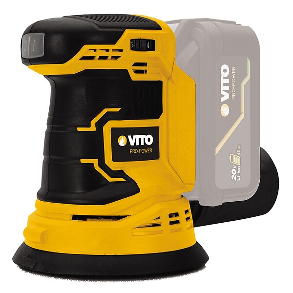 VITO - Ponceuse Excentrique Orbitale 125mm sans fil 20V Lithium LI Sans Batterie ni chargeur VITO - large
