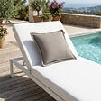 SOO  SANTAI - Coussin piscine flottant 45 × 45 × 25 cm intérieur / extérieur SANS billes de polystyrène – Gris (SCF4545-1) - vignette