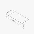 MON MARCHE DECO - Plaque PVC Expansé Blanc 10 mm - 120 x 60 cm - vignette