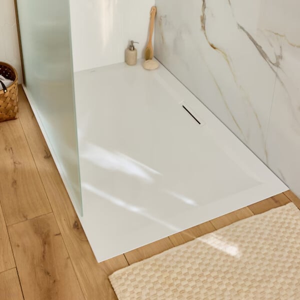 JACOB DELAFON - Receveur de douche 90 x 90 Flight Pure carré blanc - large