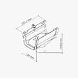 MON MARCHE DECO - Naissance Centrale pour Gouttière PVC Moulurée - Sable - vignette