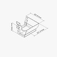 MON MARCHE DECO - Angle int. 90° face plane / Angle ext. 90° face galbée pour Gouttière PVC Moulurée - Gris - vignette
