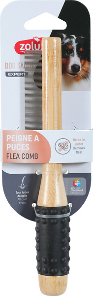 ZOLUX - Peigne anti puces pour chien Dog Salon marron Zolux - large