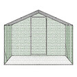 ID MARKET - Enclos poulailler 3 m² parc grillagé 2,20x1,4 M acier galvanisé - vignette
