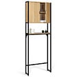ID MARKET - Meuble étagère dessus WC placard DETROIT design industriel - vignette