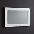 KIAMAMI VALENTINA - Miroir Blanc Encadré En Verre Fusionné Avec Grit Et Led 90X62 - vignette