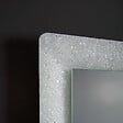 KIAMAMI VALENTINA - Miroir Blanc Encadré En Verre Fusionné Avec Grit Et Led 90X62 - vignette