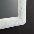 KIAMAMI VALENTINA - Miroir Blanc Encadré En Verre Fusionné Avec Grit Et Led 90X62 - vignette