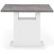 ID MARKET - Ilot central UGO 110 cm plateau effet béton et blanc avec rangements - vignette