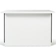 ID MARKET - Ilot central IVO 120 cm blanc et gris avec plan de travail - vignette
