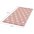 ID MARKET - Tapis extérieur BAHAMAS terracotta 270 x 370 CM - vignette