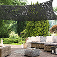 ID MARKET - Voile d'ombrage rectangulaire design ombrière camouflage 3x4 M gris - vignette