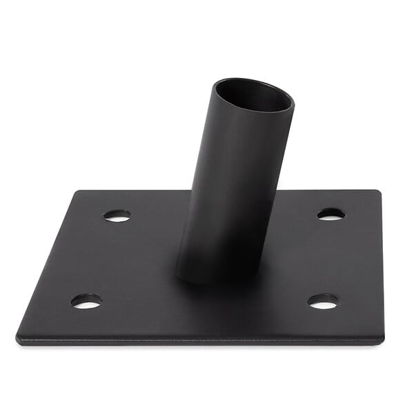 ID MARKET - Lot de 2 mâts de fixation pour voile d'ombrage H.220 CM poteaux et bases acier - large