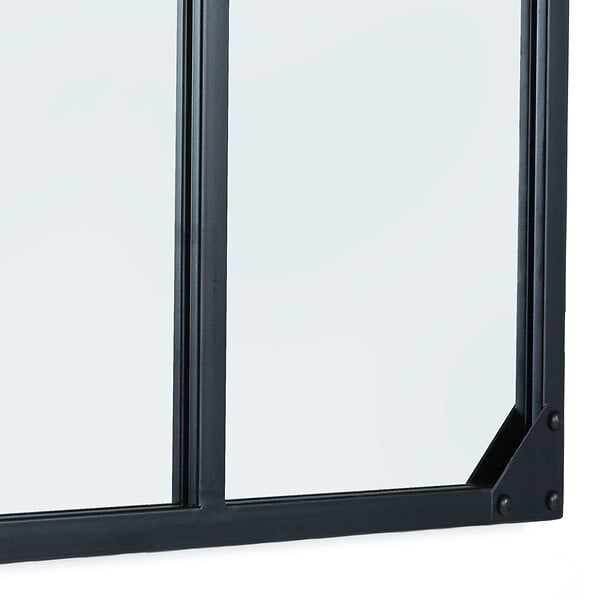ID MARKET - Miroir verrière 4 bandes design industriel 110x70 cm - large