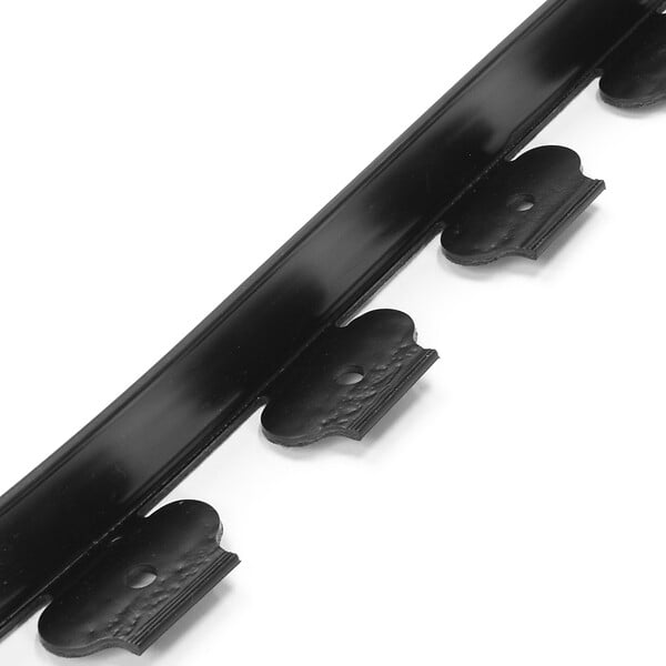 ID MARKET - Bordurette de jardin flexible 8 M noire hauteur 12 cm + 24 piquets - large