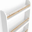 ID MARKET - Bibliothèque murale enfant PAULETTE 4 étagères blanc et bois - vignette