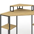 ID MARKET - Bureau d'angle DETROIT gain de place bureau informatique avec rangements - vignette