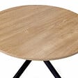 ID MARKET - Table basse ronde ALIX pied araignée 70 cm bois et noir - vignette
