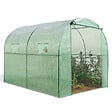 ID MARKET - Serre tunnel de jardin 4 saisons 6M² verte gamme maraîchère ROMA 2x3M - vignette