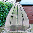 ID MARKET - Serre d'hivernage dôme bâche bulle 160 x 160 x 180 cm maxi chaleur balcon et terrasse - vignette