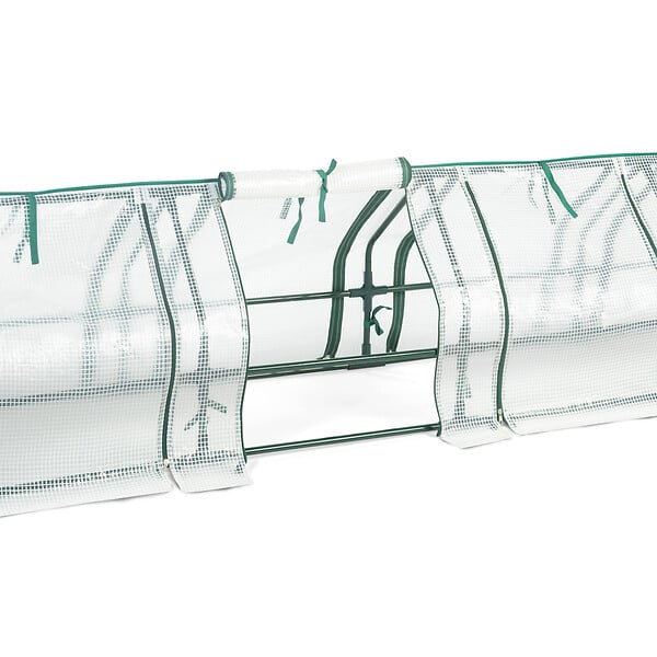 ID MARKET - Serre châssis de jardin spéciale forçage L.300 CM blanche - large