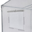ID MARKET - Serre de jardin blanche toutes saisons avec fenêtre et porte zippée - vignette