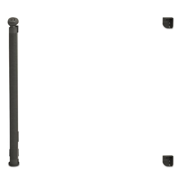 ID MARKET - Barrière de sécurité rétractable pour animaux domestiques 130 cm gris - large